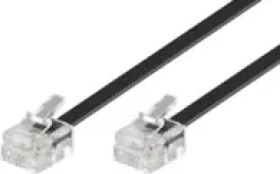 MicroConnect Modulární kabel RJ11 6P/4C 6m černá (MPK186)
