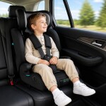 Nastavitelná dětská autosedačka pro děti 76–150 cm s držákem na nápoje