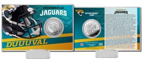 Highland Mint Mince Jacksonville Jaguars NFL Team History Silver Coin Card
