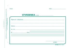 Stvrzenka, A6, 100 listů, NCR