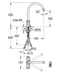 GROHE - Costa Dřezová baterie, chrom 31930001