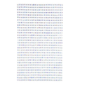 DpCraft nalepovací kamínky 3 mm 806 ks stříbrné s duhovými odlesky