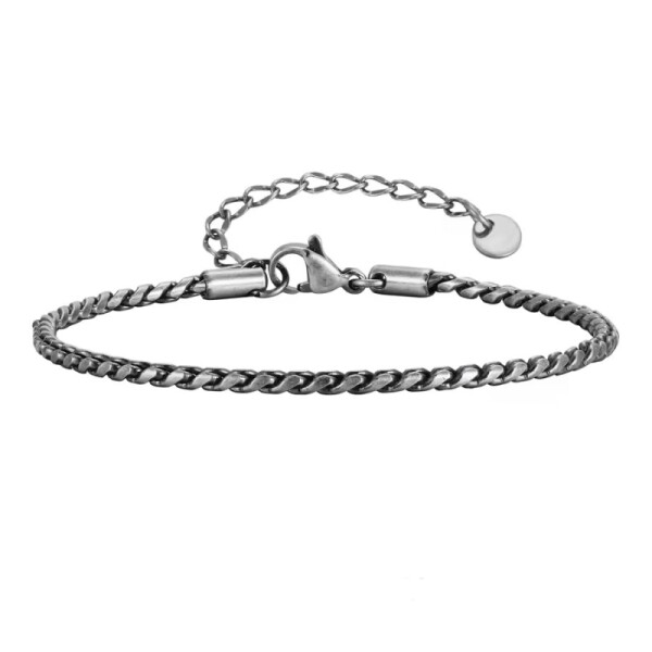 Pánský ocelový náramek Simon Vintage - chirurgická ocel, Vintage 18 cm + 5 cm (prodloužení)