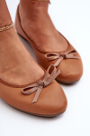 Baleríny z ekologické kůže s mašlí Camel Sandal 36