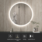 CERANO - Koupelnové LED zrcadlo Aureo - Ø 70 CER-8050BD6947