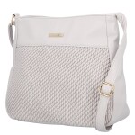 Trendy dámská koženková crossbody kabelka Pita, šedá