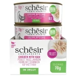 Schesir Konzerva kuře a šunka v želé 70 g / Konzerva / Pro kočky / Bez lepku (0303-121363)