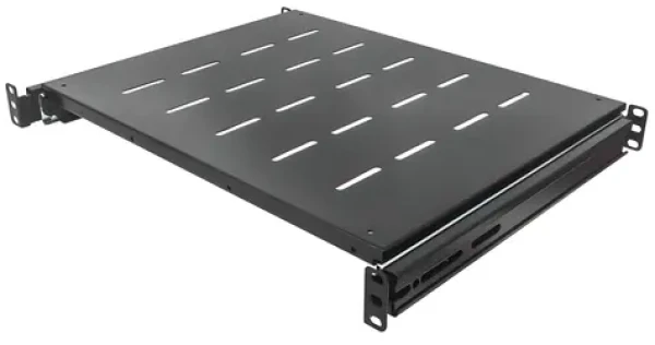 Intellinet výsuvná rack police černá / Rack police / 19" / 1U / hloubka 1000 mm / nosnost 35 kg / ocel (712620)