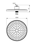 IDEAL STANDARD - ALU+ Hlavová sprcha, průměr 26 cm, stříbrná BD581SI