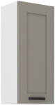 Horní skříňka Luna 40 G-90 1F Barva korpusu: Bílá, Barva dvířek: Clay Grey
