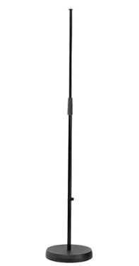Mikrofonní stojan výsuvný / Stojan pro mikrofon / 2-dílný / litinová základna O 250 mm / výška 87–156,5 cm (260)