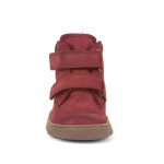Dívčí zimní barefoot boty ZERU TEX Bordeaux, Froddo, G2110150-6, červená - 20