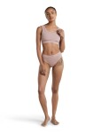 Dámská merino podprsenka ICEBREAKER Wmns Merino Rib Lotus Bra, Pink Quartz velikost: L