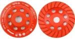 YATO Kotouč brusný diamantový 125 x 22,2 mm / Dvouřadý / Pro úhlové brusky / 12 200 ot/min