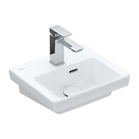 VILLEROY & BOCH - Subway 3.0 Umývátko nábytkové 37x31 cm, s přepadem, otvor pro baterii, CeramicPlus, alpská bílá 437037R1