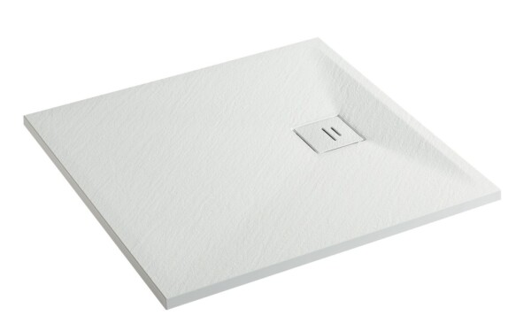 Erga Hyper, SMC sprchová vanička 70x70x2, 6 cm + sifon, bílá matná, ERG-V06-SMC-7070S-WH