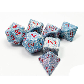 Sada kostek Chessex Speckled Polyhedral 7-Die Set - Air CHX25300