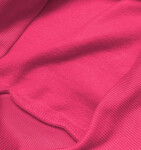 Růžová dámská tepláková mikina se stahovacími lemy (W01-19) Růžová S (36)