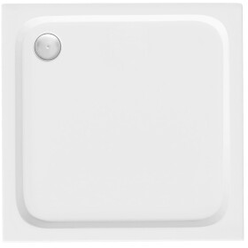REA/S - Sprchová akrylová vanička Belmond White 80x80 Krytka kartáčované zlato KPL-14370