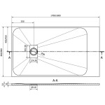MEXEN - Hugo vanička obdélníková SMC 170 x 80, šedá 42618017