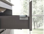 CERANO - Koupelnová skříňka Carole + deska pod umyvadlo Navira Pro - 36 mm - betonově šedá - 60x51,6x46 CER-668252