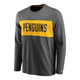 Fanatics Pánské Tričko Pittsburgh Penguins Iconic Back To Basics Long Sleeve Velikost: