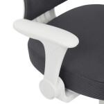 Dětská židle, výškově nastavitelná, šedá síťovina, KA-K1063 GREY