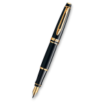 Waterman Expert Black Lacquer GT - plnící pero - hrot M