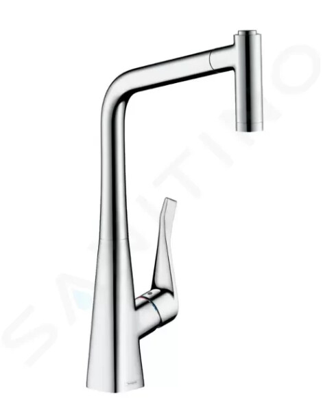 HANSGROHE - Metris New Dřezová baterie s výsuvnou sprškou, chrom 14820000