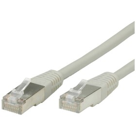 Value 21.99.0810 RJ45 síťové kabely, propojovací kabely CAT 6 S/FTP 10.00 m šedá dvoužilový stíněný 1 ks