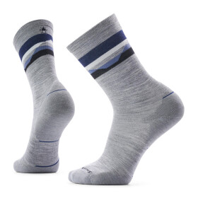 Unisex merino ponožky SMARTWOOL Run Cold Weather Targeted Cushion Horizo, Light Gray velikost: 38-41 (M)