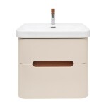 Koupelnová skříňka s umyvadlem a baterií SAT Fusion 57,5x53x45 cm pískově béžová mat SATFUSION260BEMWBA SATFUSION260BEMWBA