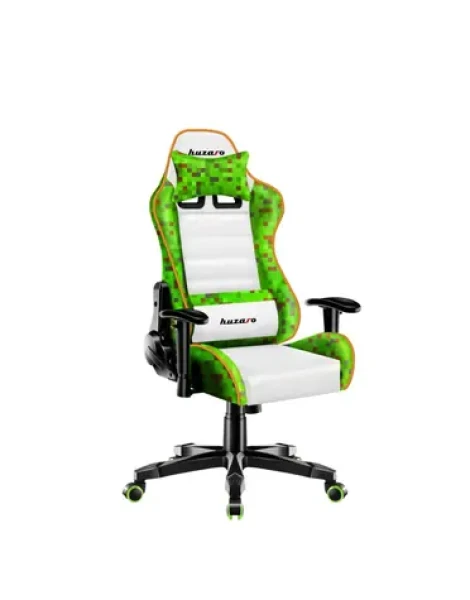 Huzaro Ranger 6.0 Pixel bílá / Dětská herní židle / nastavitelná / nosnost až 130 kg / HR pěna (HZ-RANGER 6.0 PIXEL WHITE)