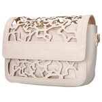 Stylová dámská koženková crossbody kabelka LB Ulma, béžová