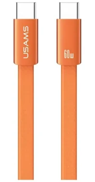 USAMS U96 kabel USB-C - USB-C oranžová / Datový kabel / 60W / 1,2 m (SJ783USB02)