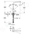 GROHE - Minta Páková dřezová baterie, chrom 31375000