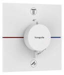 HANSGROHE - ShowerSelect Comfort E Termostatická baterie pod omítku, pro 2 spotřebiče, matná bílá 15578700