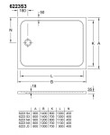 VILLEROY & BOCH - Lifetime Plus Sprchová vanička, 140x90 cm, Anti-slip, alpská bílá 6223S401