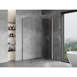 MEXEN/S - Mist-F sprchový kout skládací dveře pravá 70 x 85, transparent, chrom 8A6T-070-085-01-00-P