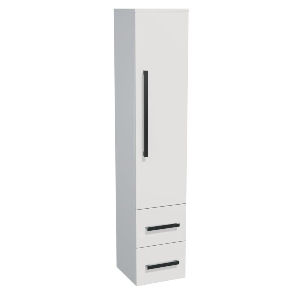 Koupelnová skříňka vysoká SAT Cube Way 32,5x163x33 cm bílá lesk CUBE3CHV35BL CUBE3CHV35BL
