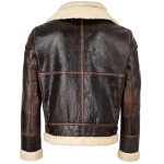 Pánská Kožená Bunda BomberFur D’vine Brixton Hnědá Velikost: XS