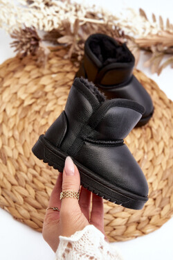 Dětské zimní boty s podšívkou z kožešiny černé Benigna 20