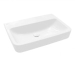 VILLEROY & BOCH - O.novo Umyvadlo na desku, 60x46 cm, bez přepadu, bez otvoru pro baterii, alpská bílá 4A416F01