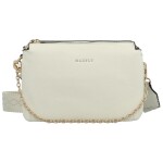 Stylová dámská koženková crossbody kabelka Ebbas, krémová