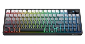 ONIKUMA MT902 černobílý přechod / Herní klávesnice / bezdrátová / 2,4 GHz / RGB / membránová (MT902 2,4G (gradient)