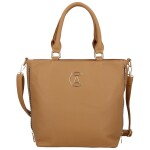Stylová dámská koženková kabelka do ruky Basttilla, hnědá