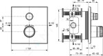 IDEAL STANDARD - CeraTherm Navigo Termostatická sprchová baterie pod omítku, Magnetic Grey A7301A5