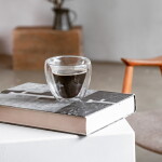 Eulenschnitt Skleněný hrnek Heart Double Glass, čirá barva, sklo