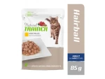 Natural Trainer Cat Adult HAIRBALL kuře 85 g / Kapsička pro kočky (8059149257273)