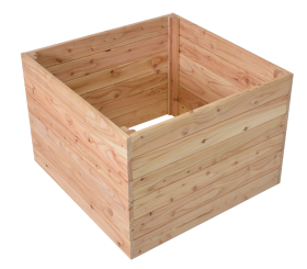 ROJA záhon vyvýšený PREMIUM MODŘÍN 70x70x50cm dřevěný